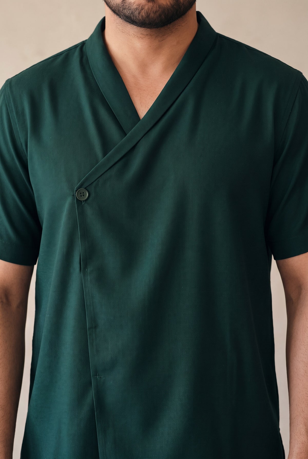 The Emerald Wrap Shirt
